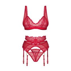 Cupide Desir ensemble 3 pièces - Rouge