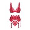 Cupide Desir ensemble 3 pièces - Rouge