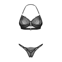 Iliosa ensemble 2 pièces ouvert - Noir