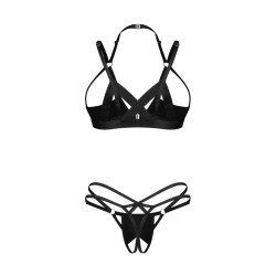 Keira Lise ensemble lingerie ouvert noir