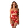 Matildea ensemble lingerie ouvert rouge