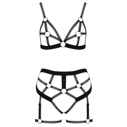 Ensemble lingerie harnais ouvert - Cottelli