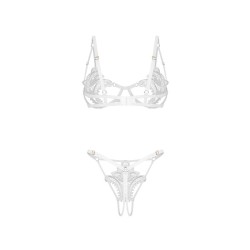 Luise Sublim ensemble ouvert 2 pièces - Blanc