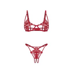 Luise Sublim ensemble ouvert 2 pièces - Rouge