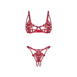 Luise Sublim ensemble ouvert 2 pièces - Rouge
