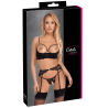 Soutien-gorge balconnet, porte-jarretelles  string ouvert - Cottelli