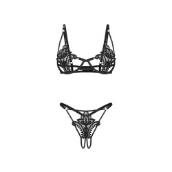 Luise Sublim ensemble ouvert 2 pièces - Noir