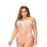 Déguisement lapin sexy grande taille avec serre tête 