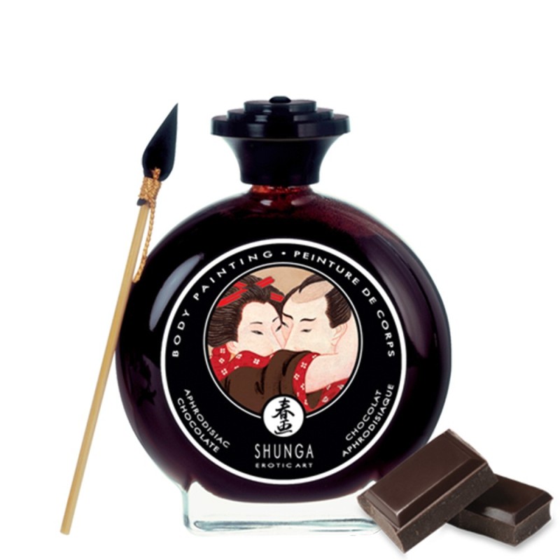 Peinture de corps comestible chocolat 100ml 