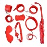 Ensemble Bondage rouge - 10 pièces 