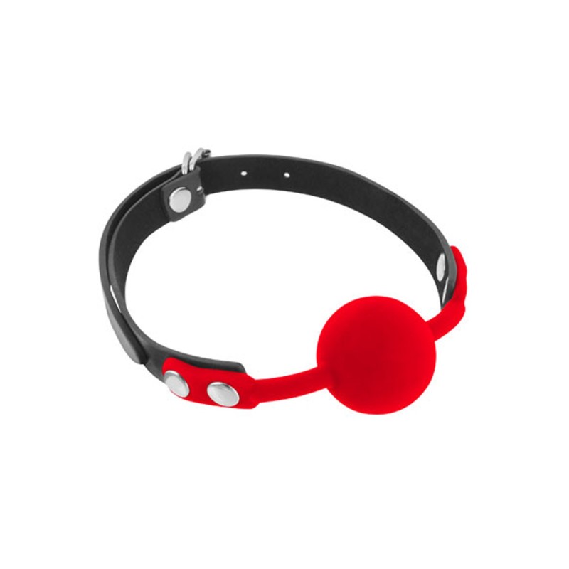 Baillon à boule rouge silicone 