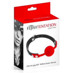 Baillon à boule rouge silicone 