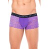 Boxer violet en dentelle délicate 