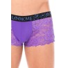 Boxer violet en dentelle délicate 