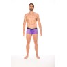 Boxer violet en dentelle délicate 