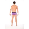 Boxer violet en dentelle délicate 