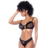 Ensemble 3 pièces en wetlook noir 