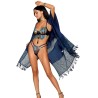 Ensemble soutien-gorge avec chainettes amovibles et string  