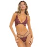 Ensemble 2 pièces rouge bordeaux comprenant soutien gorge et string 
