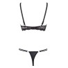 Ensemble soutien-gorge demi seins a armatures et string 