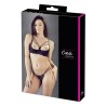 Ensemble soutien-gorge demi seins a armatures et string 
