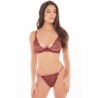 Ensemble 2 pièces  avec soutien-gorge à armatures et string dentelle 