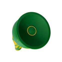 Gode ventouse tentacule Kraken vibrant 21 cm vert et jaune USB 