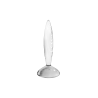 Gode anal en verre borosilicaté massif transparent Sparkling Crystal Satisfyer 