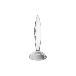 Gode anal en verre borosilicaté massif transparent Sparkling Crystal Satisfyer 
