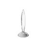 Gode anal en verre borosilicaté massif transparent Sparkling Crystal Satisfyer 
