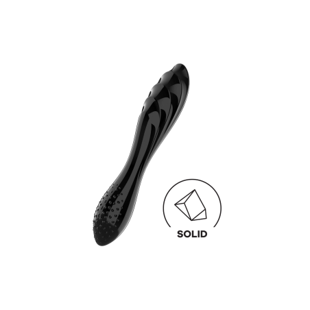 Gode en verre noir haute qualité Dazzling Crystal 1 Satisfyer 