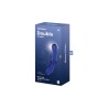 Gode en verre borosilicaté massif bleu Double Crystal Satisfyer 