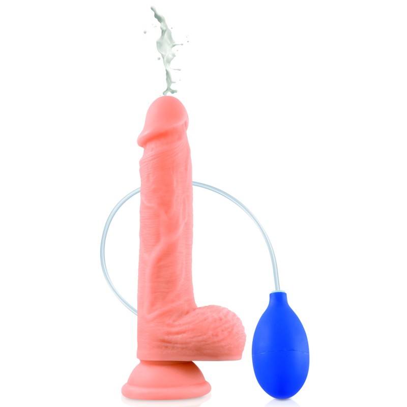 Gode ventouse réaliste éjaculateur 21,5 cm 