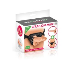 2 en 1 Gode ceinture interchangeable Mike 13 cm 