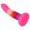 Gode ventouse 6 couleurs rose 