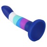 Gode ventouse 6 couleurs bleu 