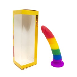 Gode ventouse multicouleur taille S 