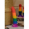 Gode ventouse multicouleur taille S 