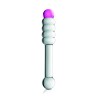 Gode en verre bicolor  n°11 Glossy 