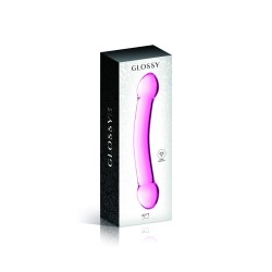 Double dong en verre rose  n°7 Glossy 