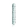 Gode en verre transparent perlé  n°6 Glossy 