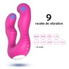 Vibromasseur Rose en forme de U double tête stimulateur point G 