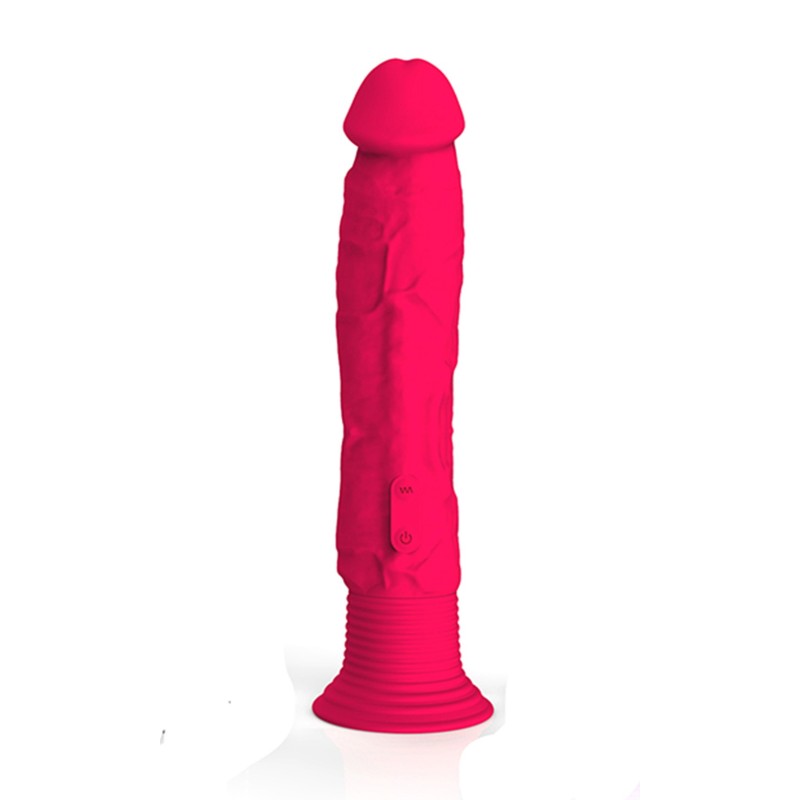 Gode ventouse vibrant rose flashy 10 vitesses 