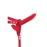 Double gode ceinture rouge vibrant