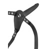Gode ceinture vibrant noir USB