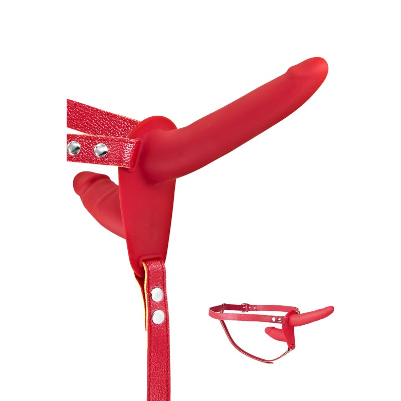 Double gode ceinture rouge 