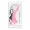 Gode jelly courbe rose ventouse taille XL 22cm 