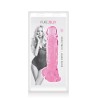 Gode jelly rose ventouse taille XL 22cm 