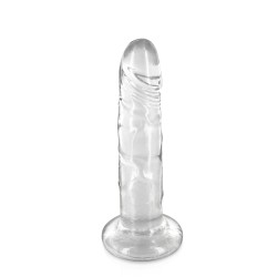 Gode dong jelly transparent ventouse 18cm 