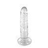 Gode dong jelly transparent ventouse 18cm 